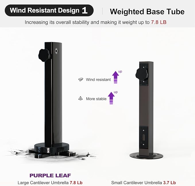 PURPLE LEAF Cantilever Umbrella - Image 4