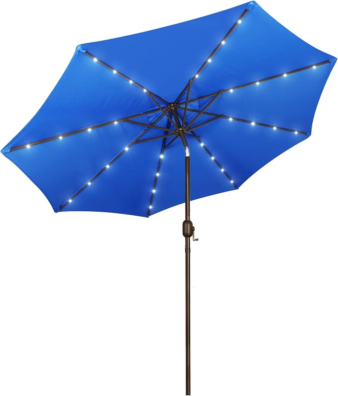 9 ft Solar Umbrella, Patio Umbrella by Blissun