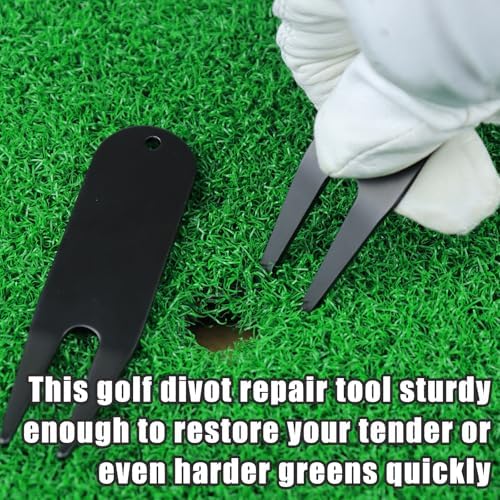 4 Pcs Bending Golf Divot Repair Tool Bent Golf Turf Repair Fork Metal Golf Fork - Image 6
