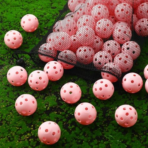 MiniInflat 80 Pcs Practice Golf Balls Plastic 42mm - Image 4