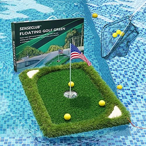 SENSECLUB Foldable Chipping Net & Floating Green, Indoor Golf Practice Chipping by SENSECLUB