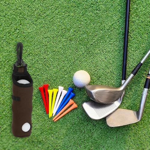 uxcell Golf Ball Carry Bag, Waist-Mounted Storage Bag Neoprene Golf Tee Holder - Image 6
