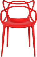 2xhome Modern Dining Chair | Stackable Indoor or Outdoor Entangled Side Chair | by 2xhome
