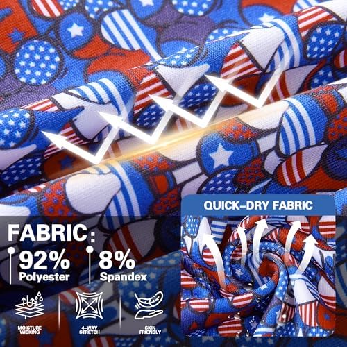 Mens Golf Shirt Short Sleeve Dry Fit Print Moisture Wicking Performance - Image 5