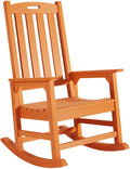 Oversized Outdoor Rocking Chair, HDPE Porch Rocker | High Back Rocking Chairs by PsilvamGardenFurniture