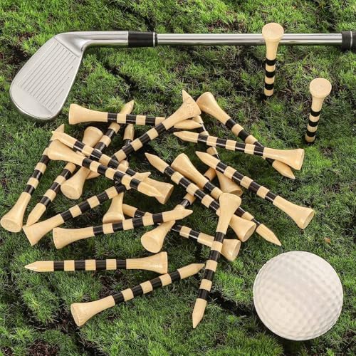 100 Pcs Wooden Golf Tees, 2-3/4 Inch Bamboo Golf Tees, Professional Natrual Tee - Image 4