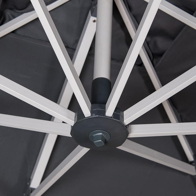 Cantilever Patio Umbrella with Cross Base and Cover Included - Image 8