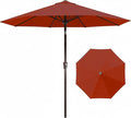 9FT Auto-Tilt Patio Umbrella|Outdoor Market Table Umbrella by YourPerfectOutdoorEscape