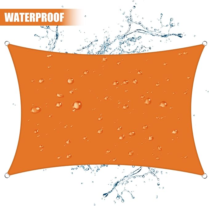 Neween Waterproof Sun Shade Sail Rectangle UV Block Canopy - Image 2