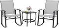 Shintenchi 3 Piece Rocking Bistro Set, Outdoor Furniture by Shintenchi%7CFurnitureMadeforRealLife