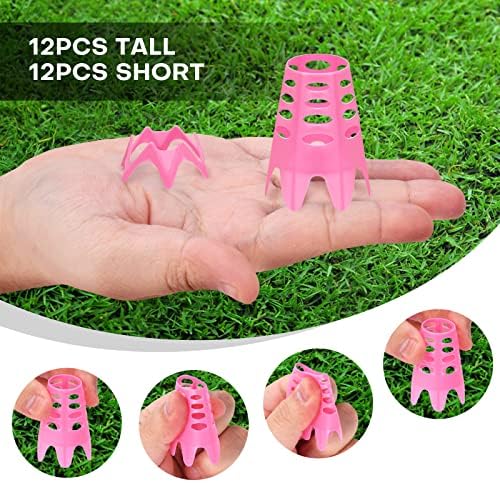 Golf Simulator Tees, 24 Pack, 12 Tall 12 Short Golf Tees - Image 2