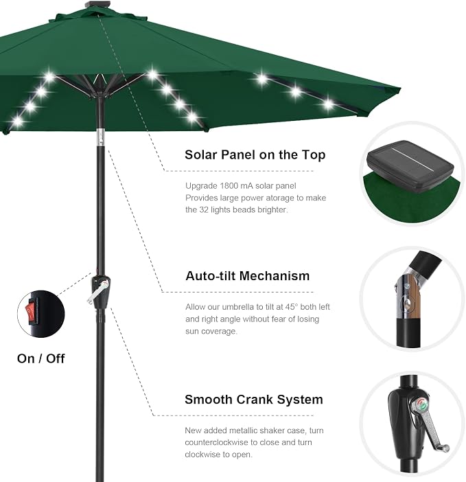 ABCCANOPY Solar Led Patio Umbrella - Image 7