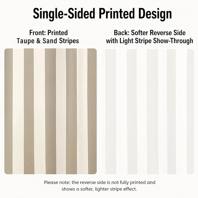 2 Panels Outdoor Stripe Curtains - Image 6