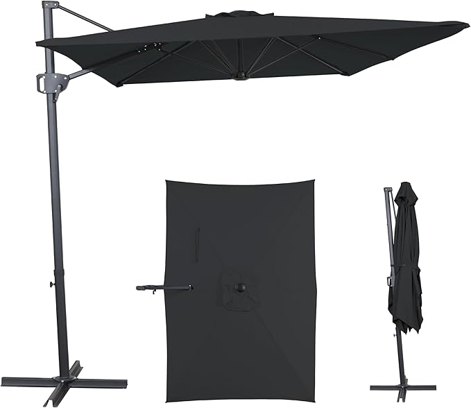 10FT Outdoor Offset Umbrella, Cantilever Patio Umbrella by AEOutdoorUSA