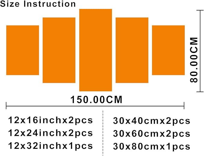 5 Piece Canvas Wall Art for Living Room Golf Course Pictures White Golf Ball Paintings Green Lawn Scenery Artwork Gallery-Wrapped Modern Home Decor Framed Ready to Hang Posters and Prints(60''Wx32''H)