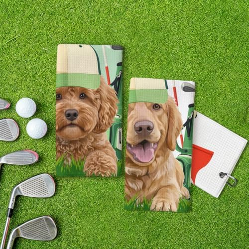 2 Pcs Poodle Golf Towel - Image 5