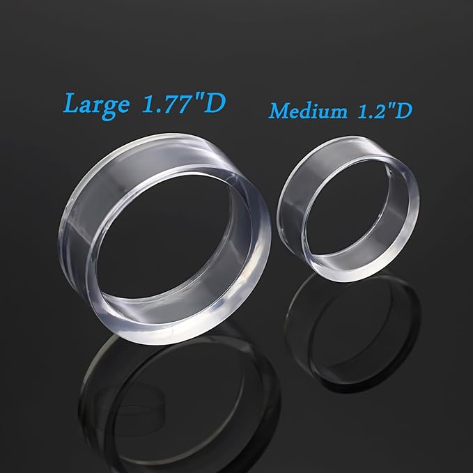 Hipiwe 12Pcs Sphere Hoder Stand Clear Sphere Display Stand Holder Round Display Stand for Crystal Glass Ball Baseball Golf Ball Tennis Softball Eggs Collections(1.77”D,Large)