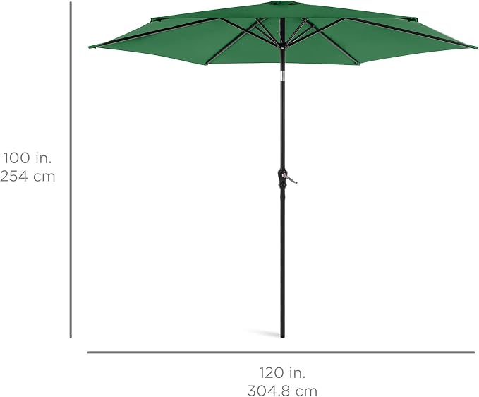 Best Choice Products 10ft Outdoor Patio Umbrella, Outdoor Table Umbrella - Image 7