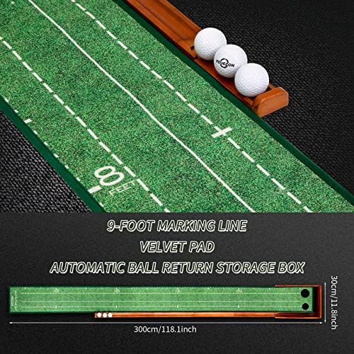 YOUCZON Putting Green Indoor, Golf Putting Mat, Premium Crystal Velvet Surface - Image 5
