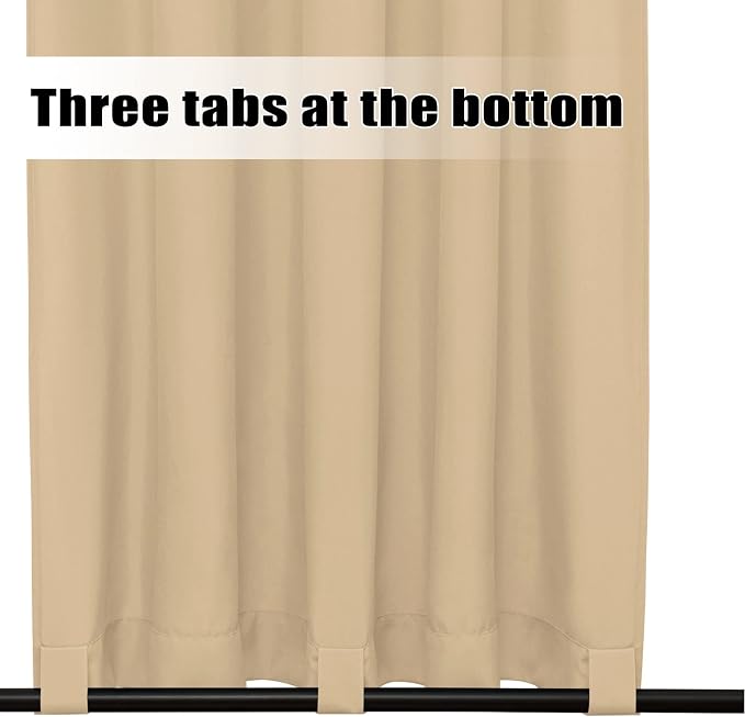 Easy-Going Outdoor Curtains for Patio 1 Panel, 54x72 inch, Weatherproof Privacy - Image 4