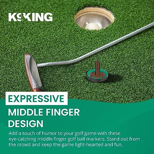 Ultimate Middle Finger Golf Ball Marker | Magnetic Hat Clip | Alignment Ball - Image 6