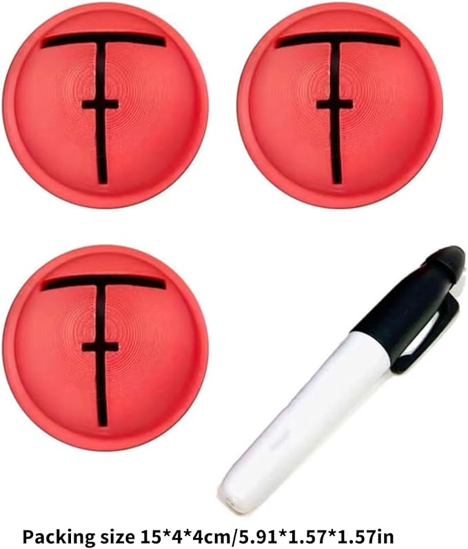 Golf Trainings Alignment Aid for Ball Positioning Accuracy Light Weight Practice Accessory Nonslip Golf Trainings Templates