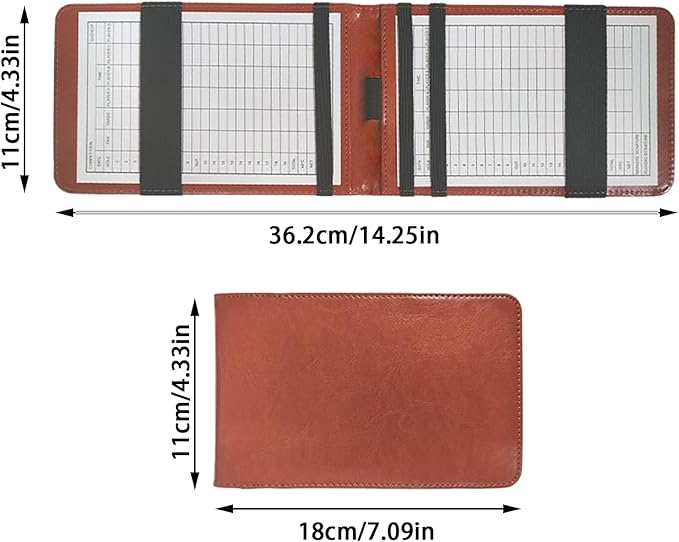 Golf Card Holder - Portable Score Display,Golf Card Holder Notebook | for Practice Training Indoor Home Backyard Sports Club Recreation Competition Entertainment Simulation