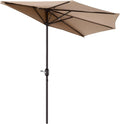 Pure Garden Half Umbrella Outdoor Patio Shade by PureGarden