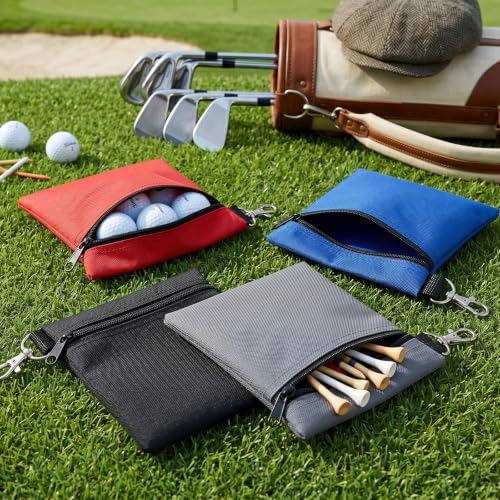 12 Pcs Golf Tee Bag Set 6.7 x 5.5 Inch Utility Pouch - Image 4
