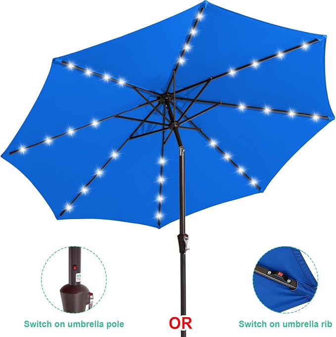 JEAREY 9FT Outdoor Patio Umbrella - Image 2