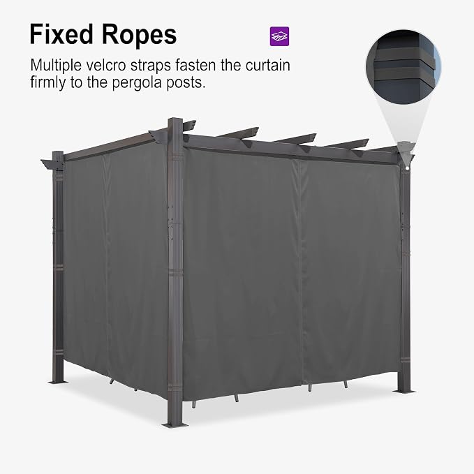 PURPLE LEAF Outdoor Aluminum Pergola 10'x10' - Image 2
