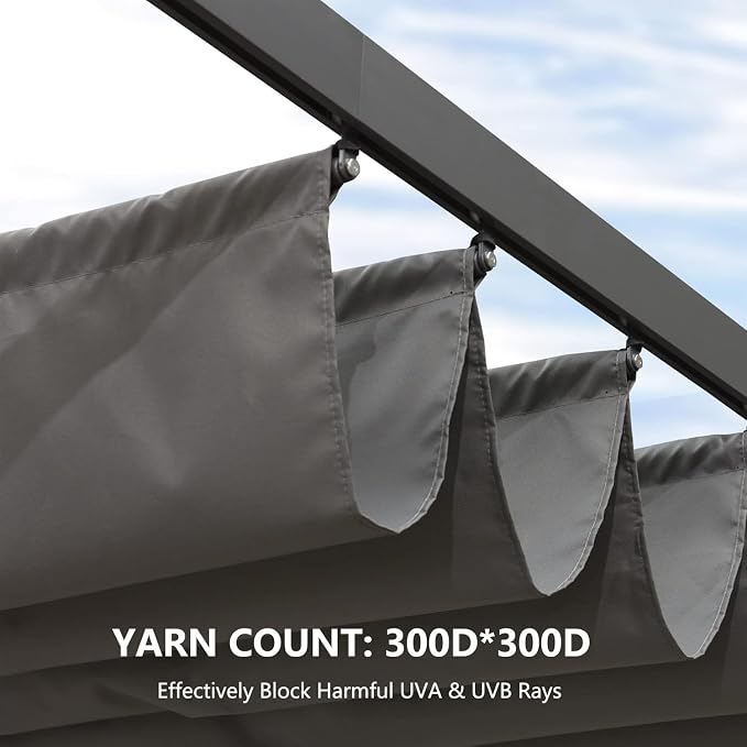 Pergola Shade Cover Replacement Canopy Top Compatible - Image 9