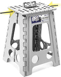 Delxo 17.5 Inch Folding Step Stool, Foldable Step Stool by Delxo