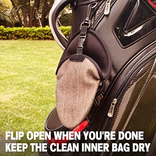 Golf Club Cleaner & Ball Cleaning Bag, Original Three-Layer Fabric Waterproof - Image 6