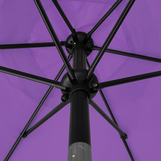 Sunnyglade 7.5' Patio Umbrella Outdoor Table Umbrella Tilt Crank Purple | - Image 4