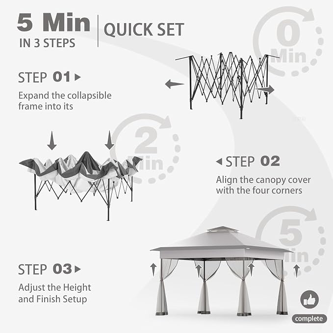 Bezseller 11x11 Pop Up Gazebo - Image 6