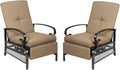 Incbruce Outdoor Lounge Chair Set of 2 Patio Furniture Adjustable Recliner by Incbruce