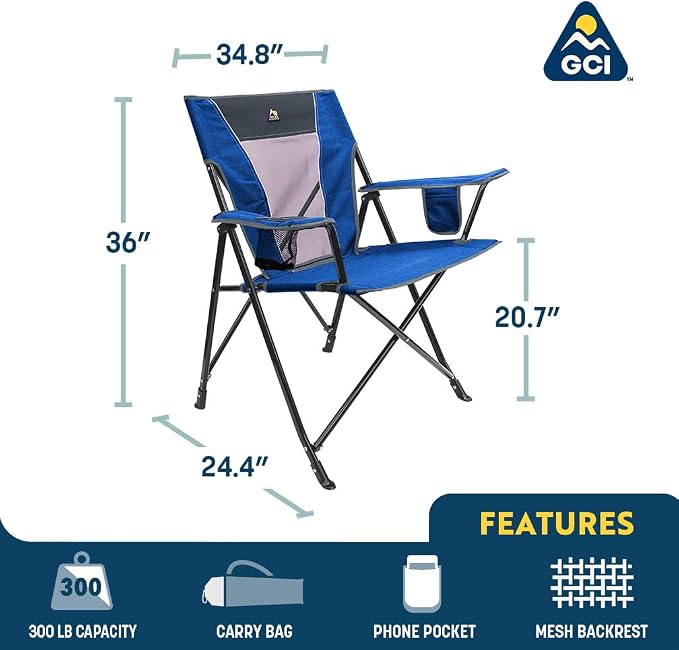 GCI Outdoor Comfort Pro Camping Chair | Collapsible Folding Chair - Image 3