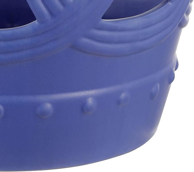 JONATHAN Y Lucky Coins 16" Ceramic Garden Stool Side Table, Matte Blue | - Image 8
