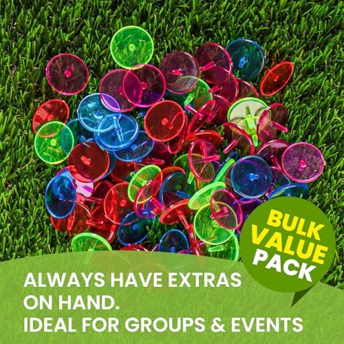 VEASAERS Golf Ball Markers Durable Plastic Transparent Bulk - Image 2