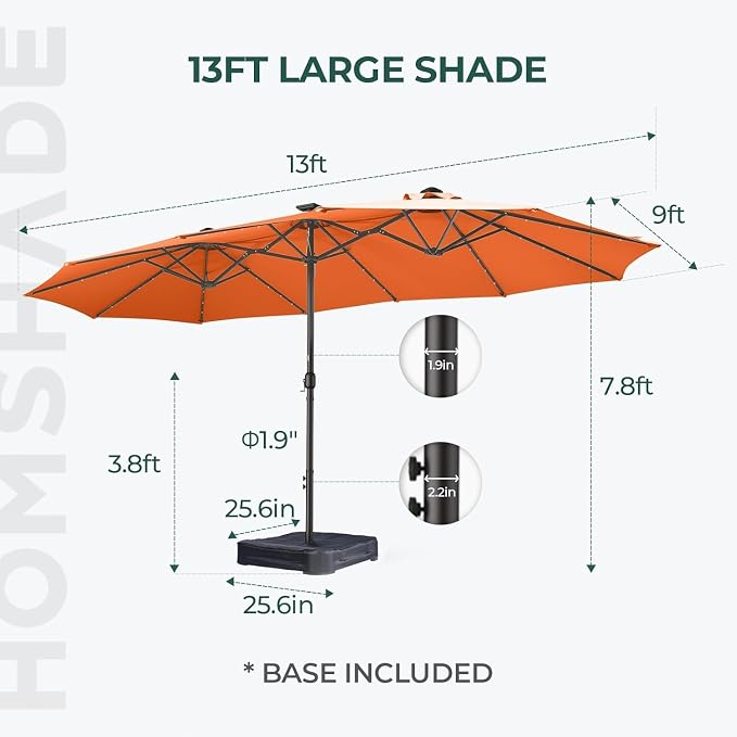 Rectangular Patio Umbrella - Image 3