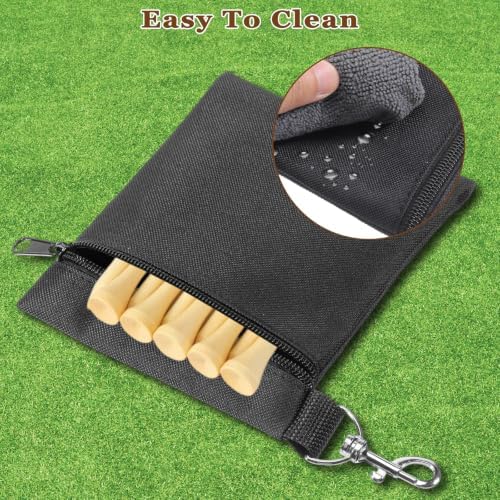 Black Golf Tee Pouch, Portable Golf Tee Bag - Image 6