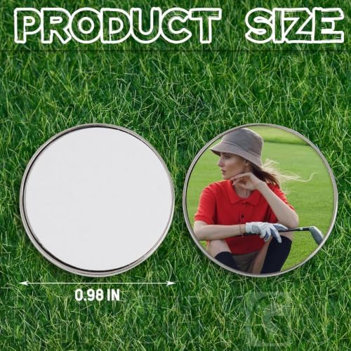 10 Pack Sublimation Golf Ball Markers Blank Metal Position Marker - Image 2