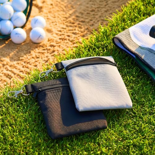 2 Pcs Golf Tee Bag, 6.7 × 5.5 Inch Nylon Zipper Golf Tee Pouch - Image 7