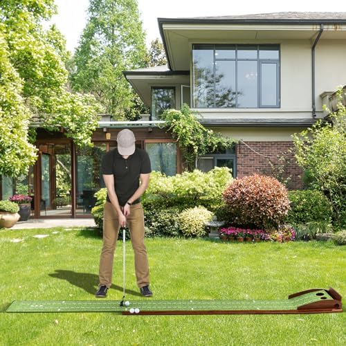 Golf Putting Green, 10 FT Portable Golf Putting Mat - Image 3
