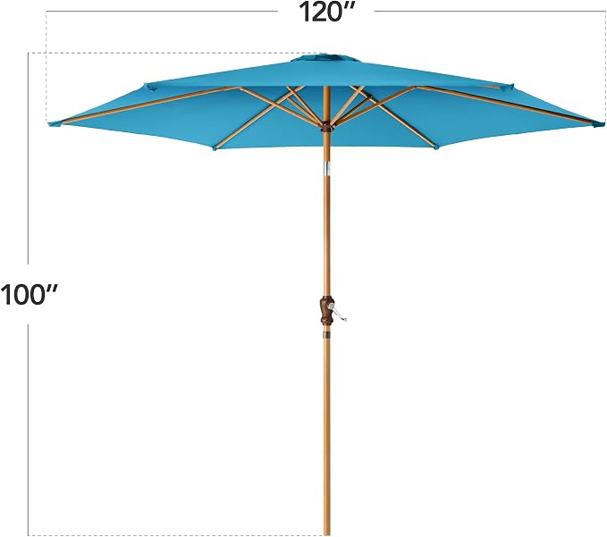 Best Choice Products 10ft Market Umbrella, Outdoor Sun Shade - Image 2