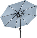Best Choice Products 10ft Solar Polyester LED Lighted Patio Umbrella w/Tilt by Unknown
