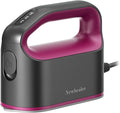 Newbealer Smart Steam Iron for Clothes - 1200W Professional-Grade Turbocharged 3 Steam & 3 Dry Heat Modes, 45s Heat-Up, 6oz Tank, Auto-Off, Nonstick Ceramic Soleplate for Home, RV & Hotel (Ash Pink)