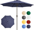Ayge 9 FT Outdoor Umbrella Patio Table Umbrella Fiberglass Frame Navy | 8 by AYGE