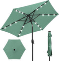 Best Choice Products 7.5ft Solar Umbrella LED Lighted Patio Umbrella, Table by Unknown